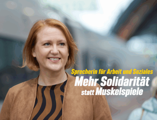 Für die Grünen im Bundestag: Sprecherin für Arbeit und Soziales und AG-Leitung